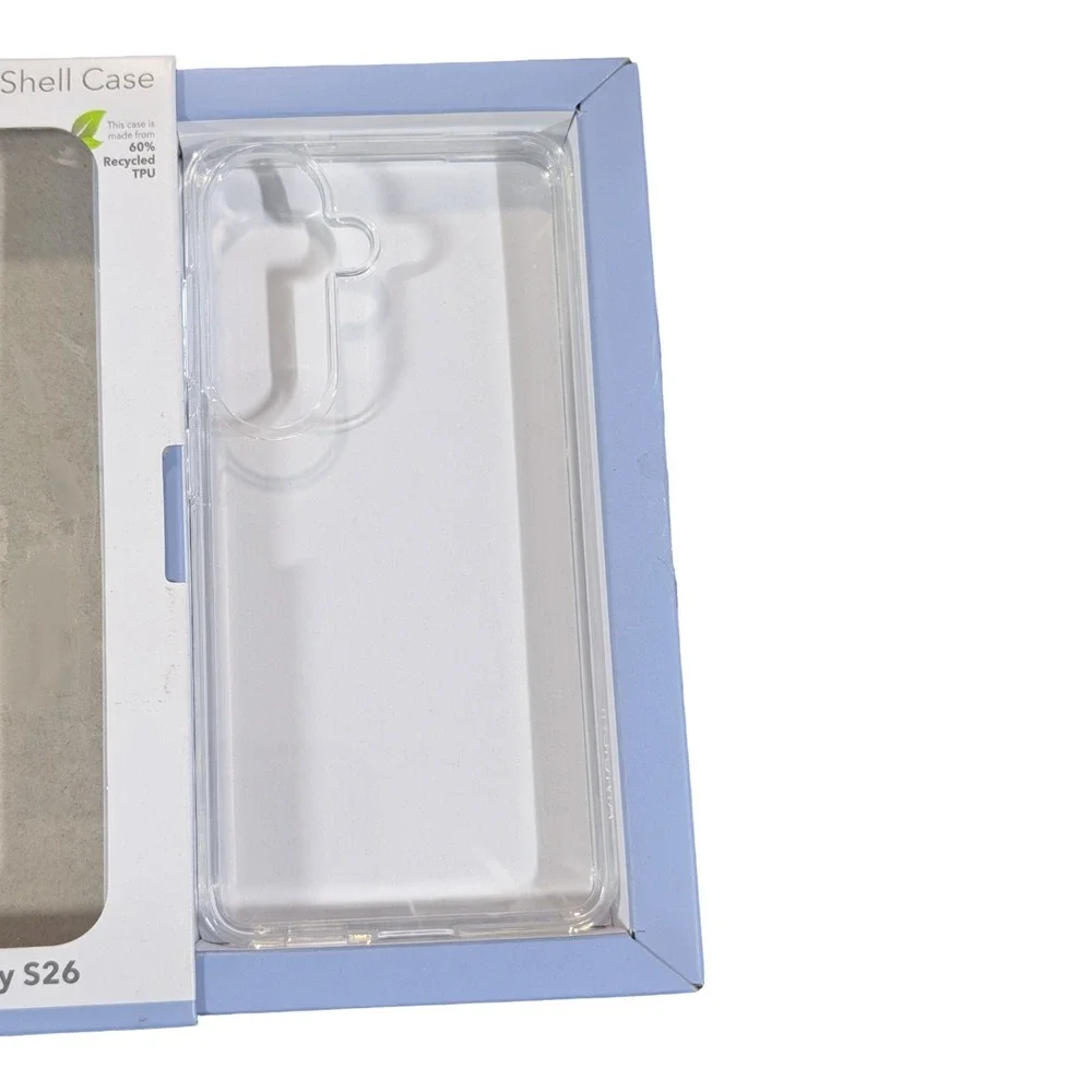 Qq7O Insignia- Hard-Shell Case for Samsung Galaxy S26 - Clear Open Box